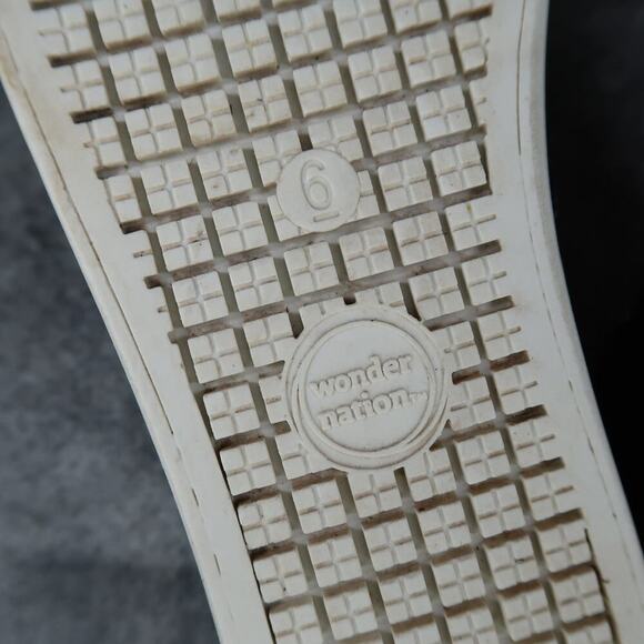 Wonder Nation Shoes Kids 6 Sneakers Slip On Casual Canvas Black Trainers Youth - Picture 11 of 11